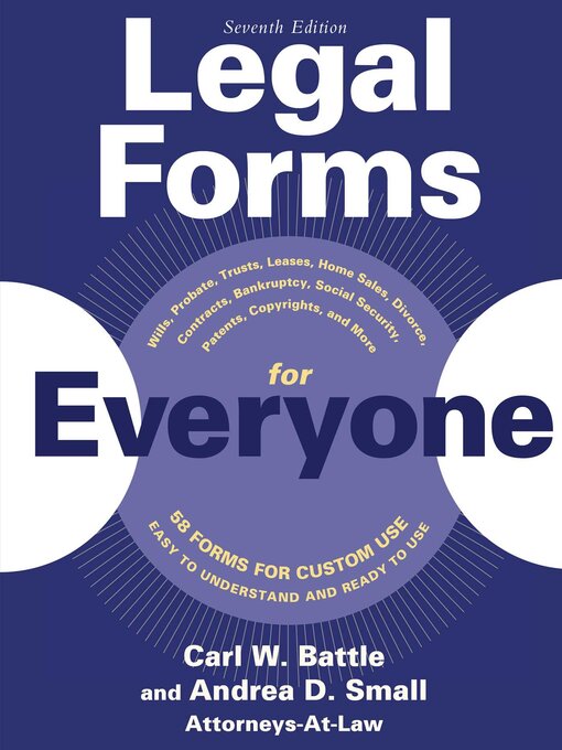 Title details for Legal Forms for Everyone by Carl W. Battle - Available